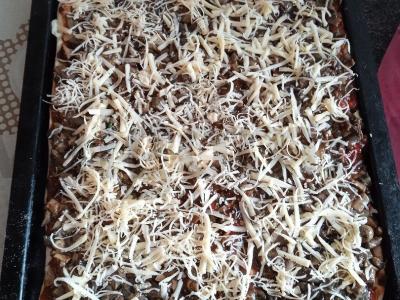 Pyragas su keptais grybais Žingsnis 8