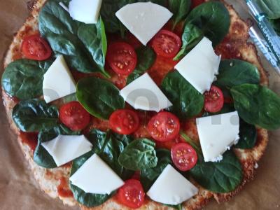 Keto pica iš migdolų miltų su špinatais Žingsnis 5