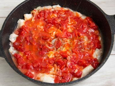 Žuvies troškinys su alyvuogėmis Žingsnis 4