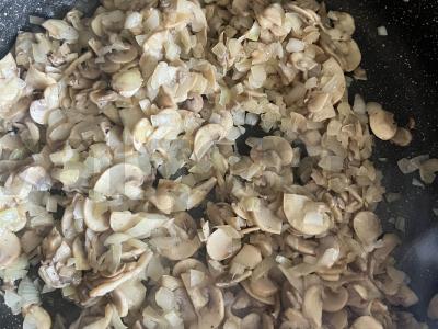 Kepta bulvė su grybais ir mėsa Žingsnis 5