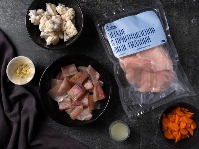 Norvegiškas žuvies sriuba su tilapija Žingsnis 1