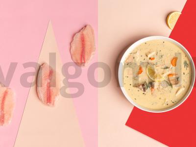 Norvegiškas žuvies sriuba su tilapija pagrindine nuotrauka