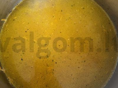 Sūrio sriuba su vištienos filė ir bulvėmis Žingsnis 4