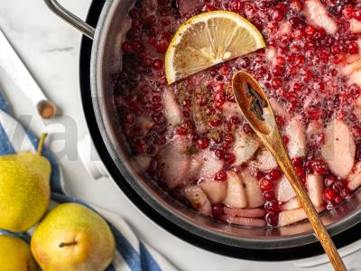 Kriaušių uogienė su spanguolėmis Žingsnis 6