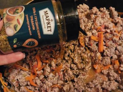 Makaronai su jautienos faršu pomidorų padaže Žingsnis 4