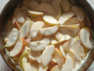 Obuolių pyragas ant trapios tešlos Žingsnis 6