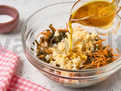 Jūros kopūstų salotos su kiaušiniu Žingsnis 3