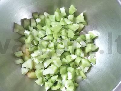 Aštrus užkandis iš žalių pomidorų ir čili pipirų Žingsnis 2