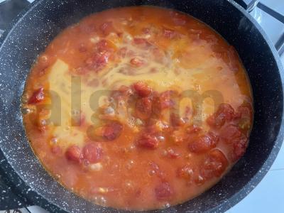 Plaktos kiaušinių su sultingais pomidorais Žingsnis 4