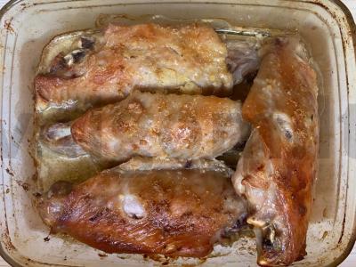 Indėnų sparneliai, kepti grietinės ir garstyčių padaže Žingsnis 8