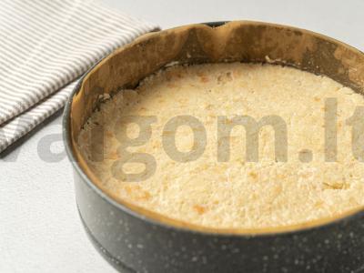 Tortas „Dievų maistas“ su kondensuotu pienu Žingsnis 8