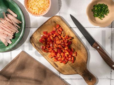 Kiaušinių tostai su sūriu oro grilyje Žingsnis 1