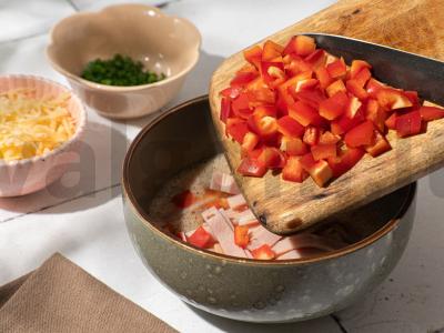 Kiaušinių tostai su sūriu oro grilyje Žingsnis 3