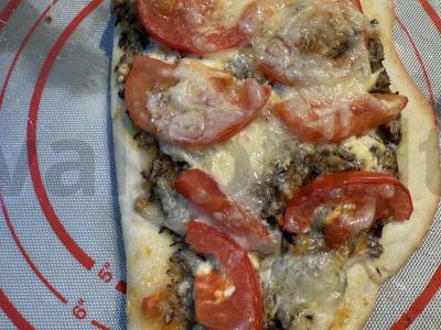 Skani grybų padažo ir mocarelos trikampiai Žingsnis 6