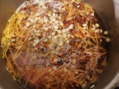 Troškinta žalia lęšių Žingsnis 4