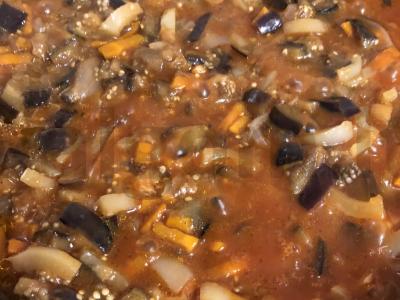 Baklažanai pomidorų sultyse Žingsnis 10