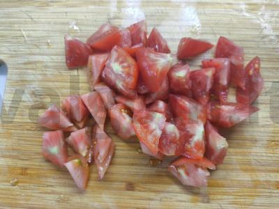 Daržovių salotas su grietine ir sezamu Žingsnis 1