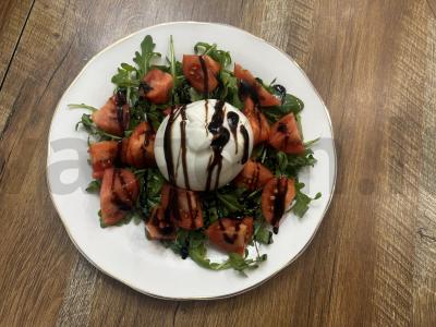 Salotas su rukola, pomidorais ir burrata Žingsnis 5