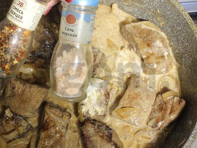 Kepenys su grietine ir svogūnais Žingsnis 7