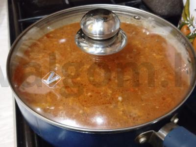 Ryžiai su mėsos faršu ir daržovėmis vakarienei Žingsnis 12