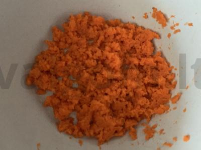 Morkų sausainiai arbatai Žingsnis 1