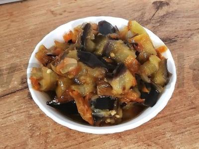 Baklažanų ikra su daržovėmis Žingsnis 5