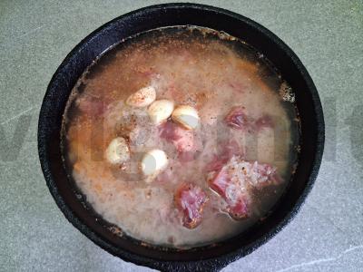 Plovas su kiauliena, basmati ryžiais ir granatu Žingsnis 7