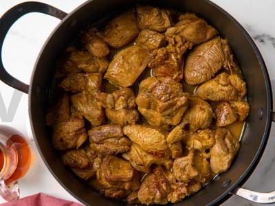 Indėnų šlaunelių troškinys su džiovintomis abrikosais Žingsnis 6