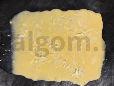 Kiaušinių ritinys su sūriu ir pomidoru Žingsnis 9