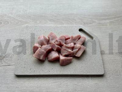 Kalakutienos šašlykai su cukinija ir raudonuoju svogūnu Žingsnis 3