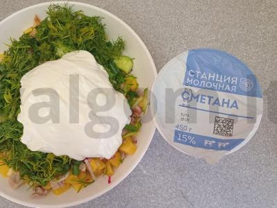 Okroška su kepta vištienos šlaunelėmis beržo sultyse Žingsnis 9