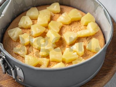 Sūrio tortas su ananasais Žingsnis 11