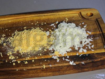 Salotas „Mimoza“ su menkės ikrais Žingsnis 4