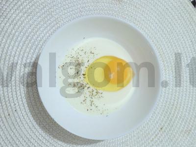 Ryžių blynai su kumpiu ir agurku Žingsnis 1