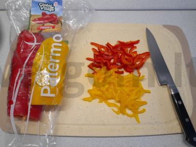 Krekeriai su varškės sūriu ir paprika Žingsnis 2