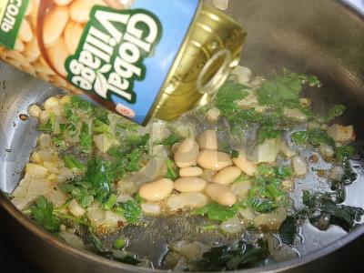 Itališka pupelė su špinatais ir citrina Žingsnis 3