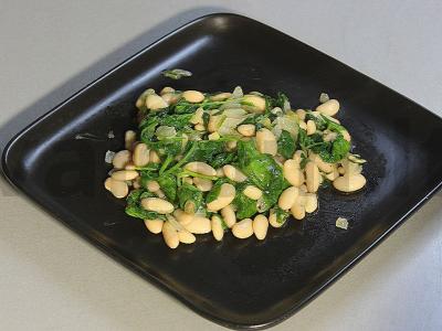 Itališka pupelė su špinatais ir citrina Žingsnis 6