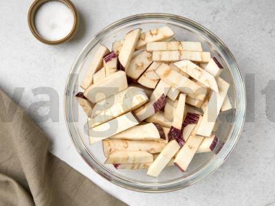 Korėjietiški baklažanai žiemai Žingsnis 1