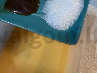 Blynai su karamele ir persimonu Žingsnis 3