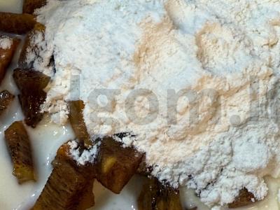 Blynai su karamele ir persimonu Žingsnis 6