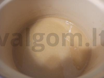 Žirnių piurė su sūriu ir varške Žingsnis 1