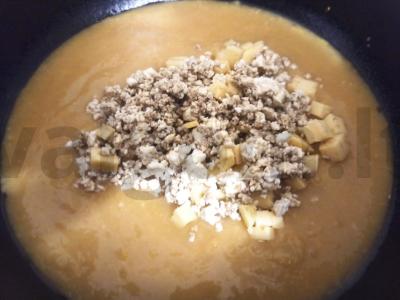 Žirnių piurė su sūriu ir varške Žingsnis 4