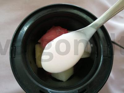 Vaisių šerbetas su arbūzu ir melionu Žingsnis 4