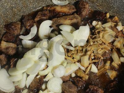 Rytų lagmanas su daržovėmis ir mėsa Žingsnis 7