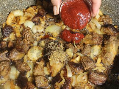 Rytų lagmanas su daržovėmis ir mėsa Žingsnis 9