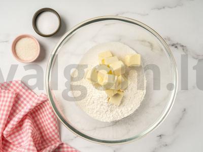 Sausainiai „Karvės atspaudas“ Žingsnis 1