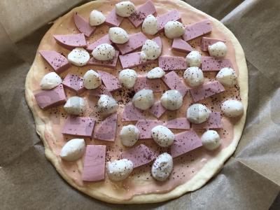 Namų pica su dešra ir mocarela Žingsnis 9