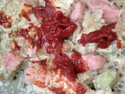 Koldūnai po sūrio plutele ant keptuvės Žingsnis 5