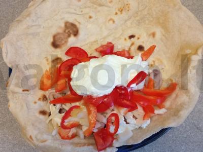 Šašlykas su krevetėmis, aštuonkojais ir trimis sūrio rūšimis Žingsnis 10