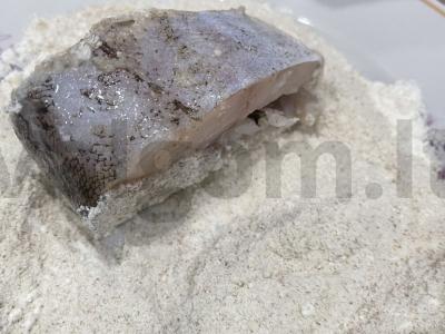 Menkių filė agurkų marinate su Dijon garstyčiomis Žingsnis 4